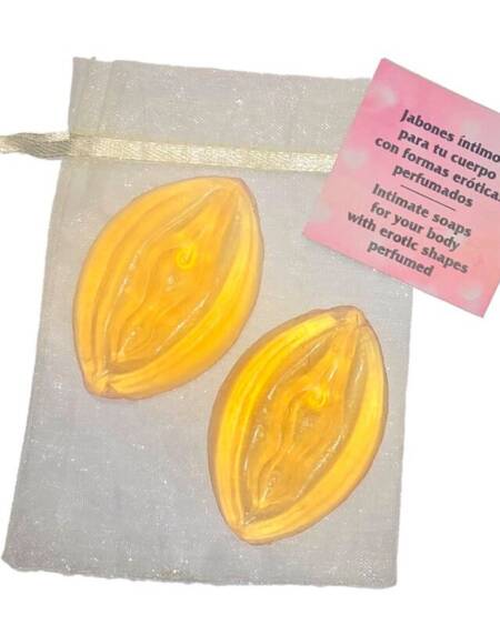 DIABLO PICANTE - 2 GELBE DUFTSEIFEN IN VAGINAFORM