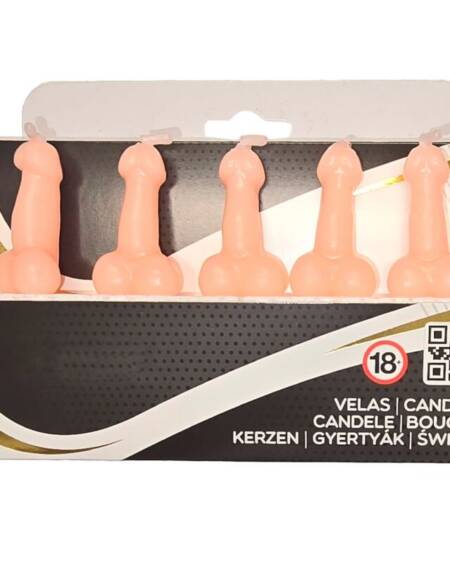 DIABLO PICANTE – BOX MIT 5 FLEISCHKERZEN IN PENISFORM