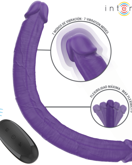 INTENSE - GUNTER DILDO DOPPELVIBRATOR 40 CM LILA FERNBEDIENUNG