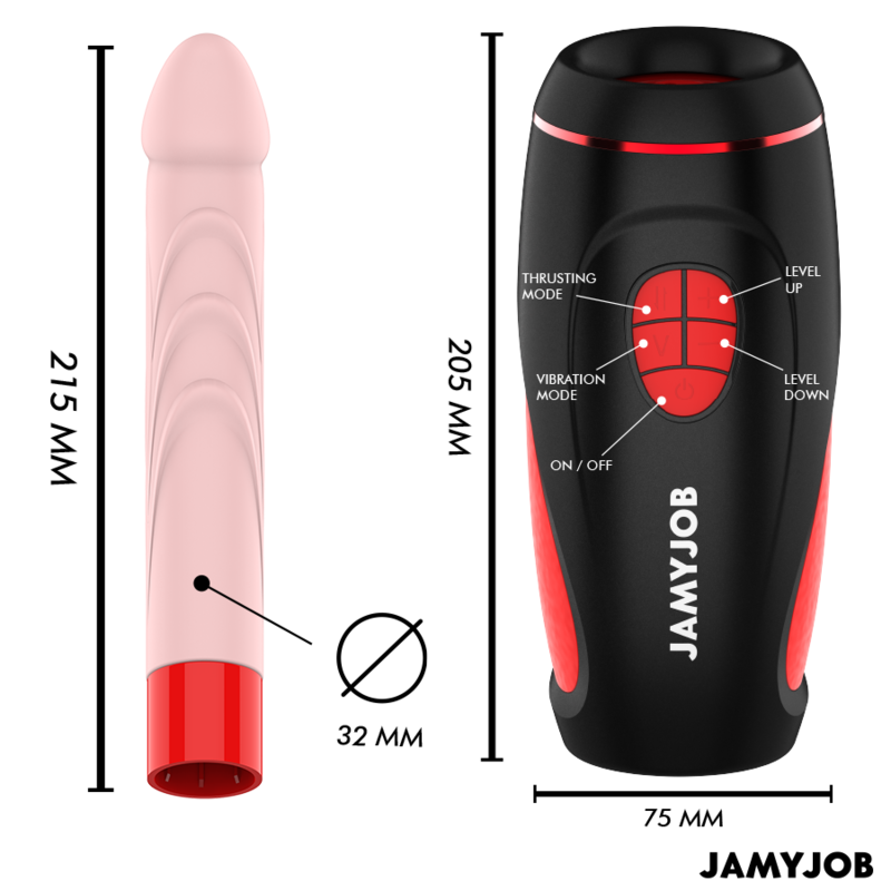 JAMYJOB - PYSTON BASE AUTOMATISCHER MASTURBATOR MIT FERNBEDIENUNG – Bild 5