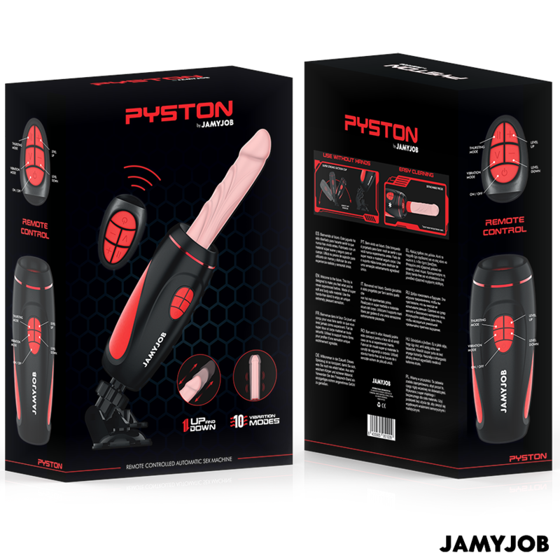 JAMYJOB - PYSTON BASE AUTOMATISCHER MASTURBATOR MIT FERNBEDIENUNG – Bild 7