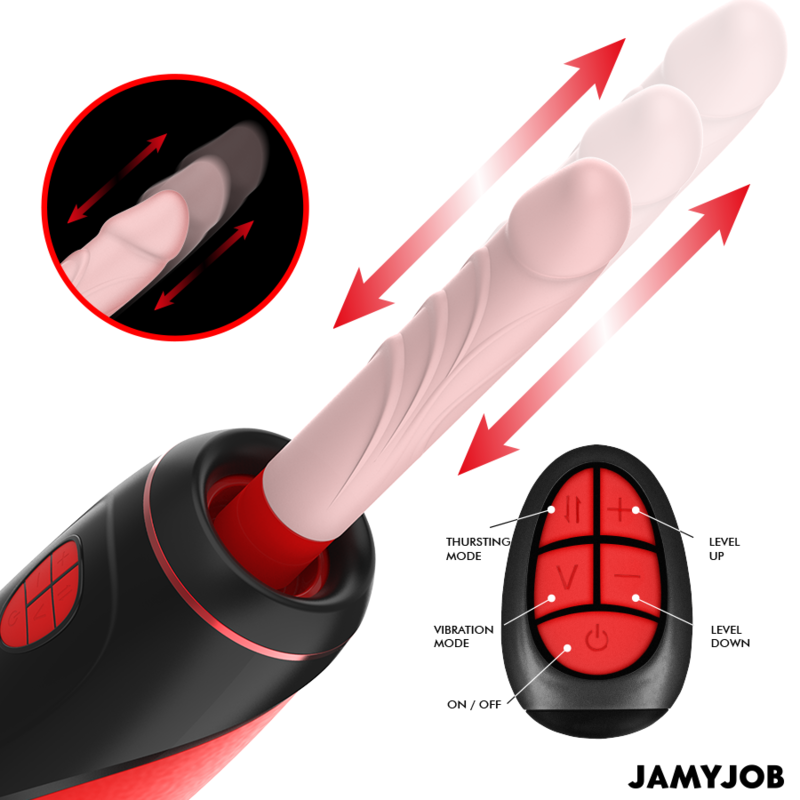 JAMYJOB - PYSTON BASE AUTOMATISCHER MASTURBATOR MIT FERNBEDIENUNG – Bild 2