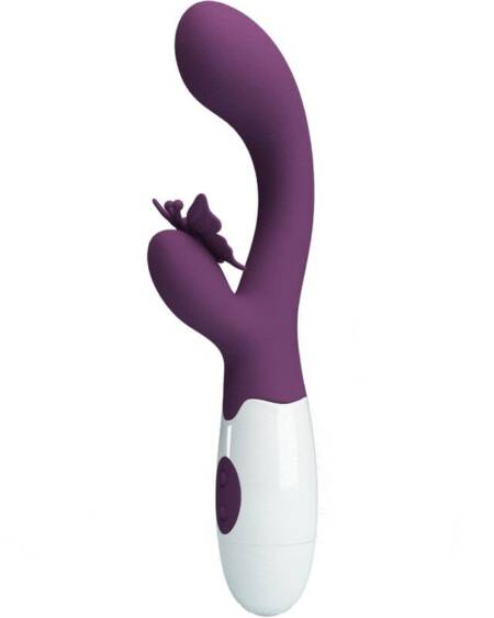 PRETTY LOVE - BUTTERFLY KISS RABBIT VIBRATOR & G-SPOT STIMULATOR LILA