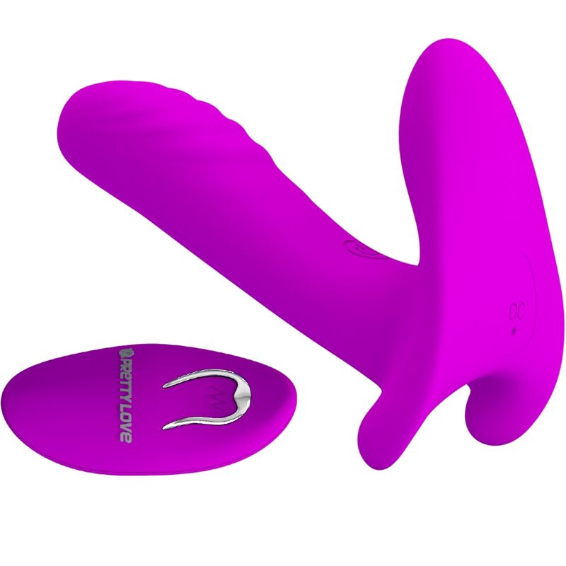 PRETTY LOVE - MASSAGER & VIBRATOR 12 VIBRATIONEN FERNBEDIENUNG LILA – Bild 2