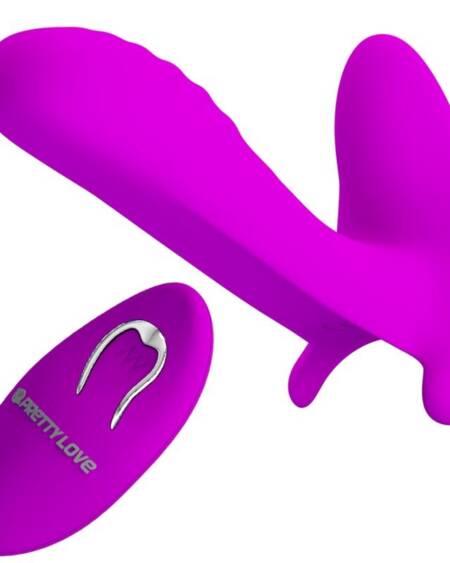 PRETTY LOVE - MASSAGER & VIBRATOR 12 VIBRATIONEN FERNBEDIENUNG LILA