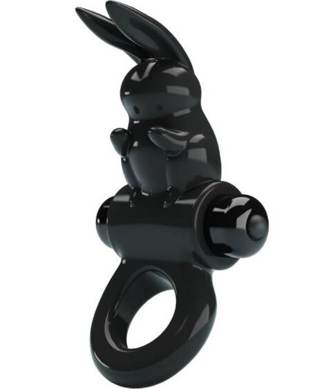 PRETTY LOVE - AUFREGENDER RING RABBIT VIBRATORRING 10 VIBRATIONEN SCHWARZ