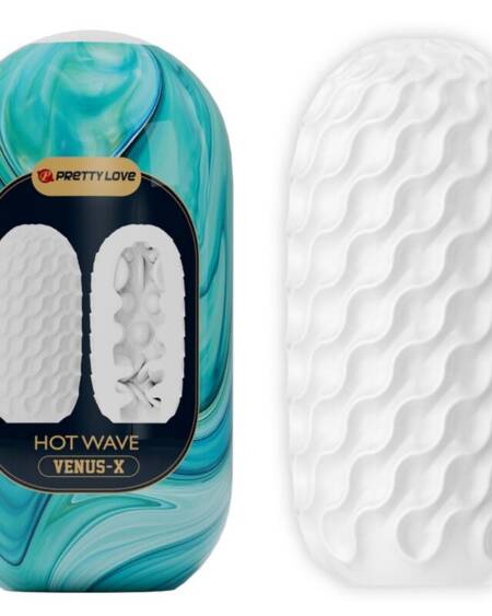 PRETTY LOVE - HOT WAVE MÄNNLICHER MASTURBATOR AUS SILIKON, WEISS