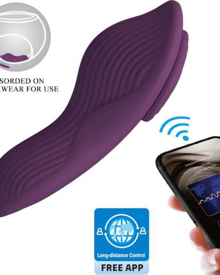 PRETTY LOVE - MANE LAY ON CLITORIS MASSAGER 10 VIBRATIONEN FERNBEDIENUNG LILA