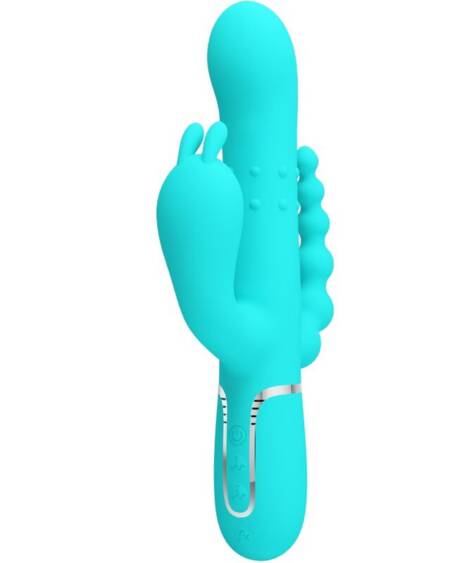 PRETTY LOVE - CAMMY 4 IN 1 MULTIFUNKTIONS-DREIFACHER RABBIT-VIBRATOR BLAU