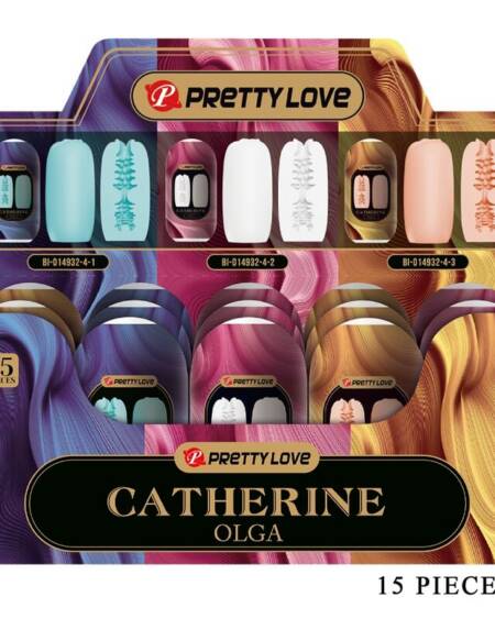 PRETTY LOVE - OLGA PACK 15 VERSCHIEDENE MÄNNLICHE MASTRUBATOREN