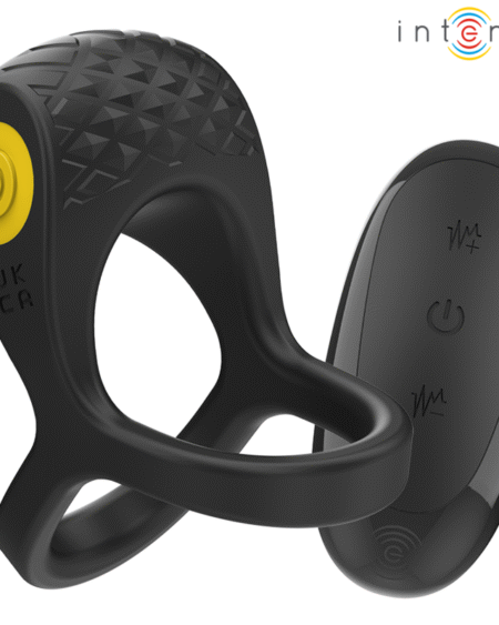 INTENSE - ALEX VIBRATOR DOPPEL-PENISRING 10 VIBRATIONEN SCHWARZ
