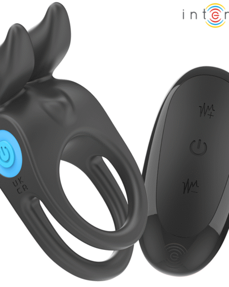 INTENSE - SAM VIBRATOR DOPPEL-PENISRING 10 VIBRATIONEN SCHWARZ