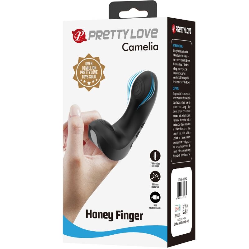PRETTY LOVE - CAMELIA FINGERVIBRATOR 7 VIBRATIONEN SCHWARZ – Bild 8