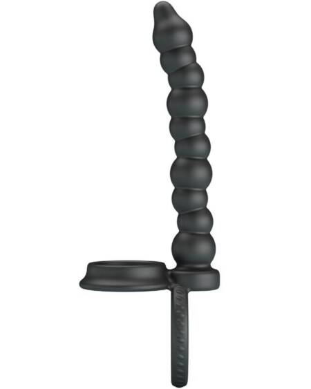 PRETTY LOVE - DILLION DOPPELTE PENETRATION COCK RING SCHWARZ