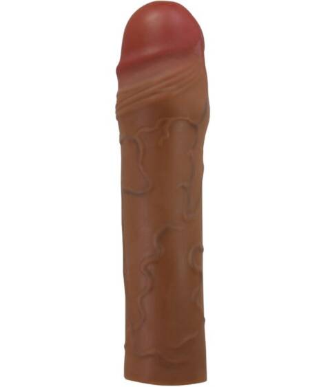 PRETTY LOVE - CHANE PENISHÜLLE MIT 5 CM VERLÄNGERUNG MULATTE