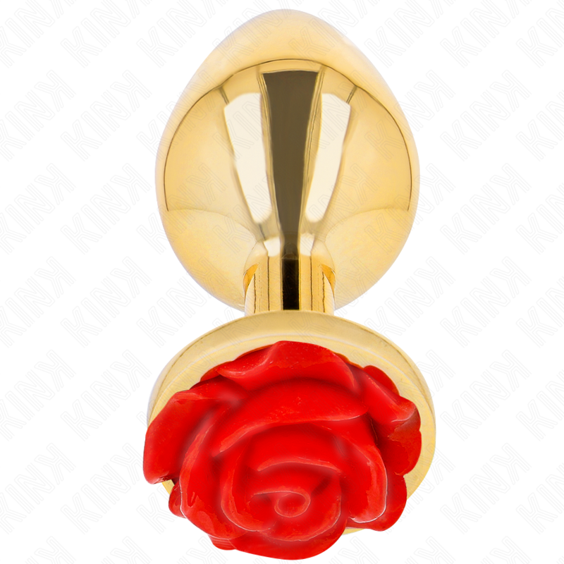 KINK - PLUG ANAL GOLD ROSE ROT GRÖSSE L – Bild 2