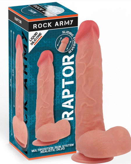 ROCKARMY - FLÜSSIGSILIKON RAPTOR 24 CM -O- 4,4 CM