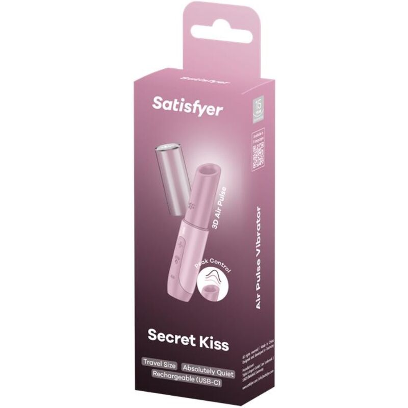 SATISFYER - SECRET KISS WAVE KLITORIS-STIMULATOR ROSA – Bild 6