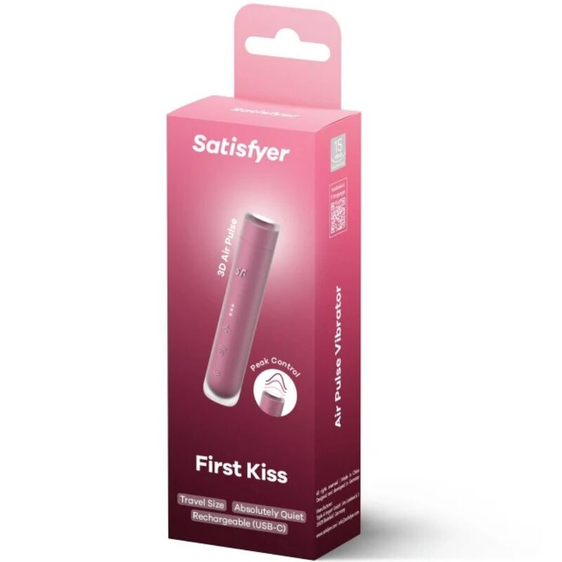 SATISFYER - FIRST KISS WAVE KLITORIS-STIMULATOR GRANAT – Bild 2