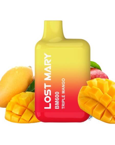 LOST MARY - BM600 NIKOTIN-VAPER 2% EINWEG, TRIPLE MANGO