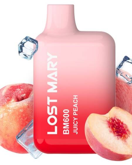 LOST MARY - BM600 NICOTINE VAPER 2% EINWEG, SAFTIGER PEACH