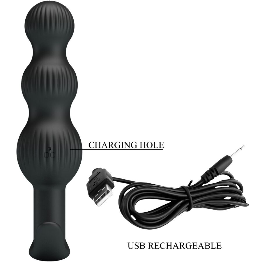 PRETTY LOVE - SIDNEY ANALVIBRATOR 10 VIBRATIONEN SCHWARZ – Bild 8