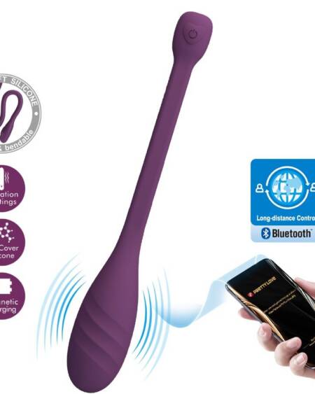 PRETTY LOVE - LEVIATHAN APP-GESTEUERTER VIBRATOR LILA
