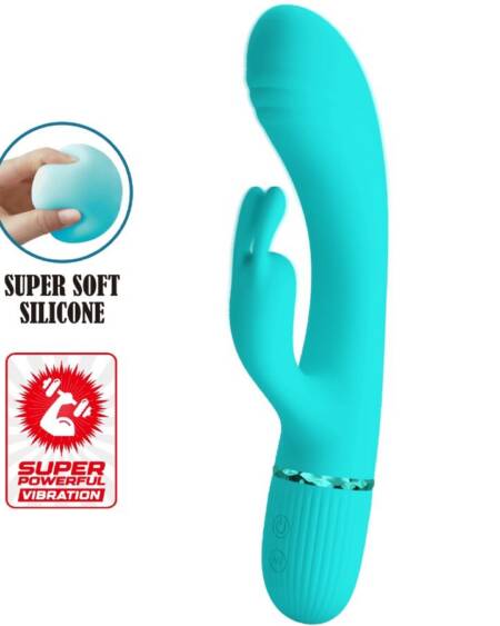 PRETTY LOVE - SCOCCO VIBRATOR RABBIT TÜRKIS