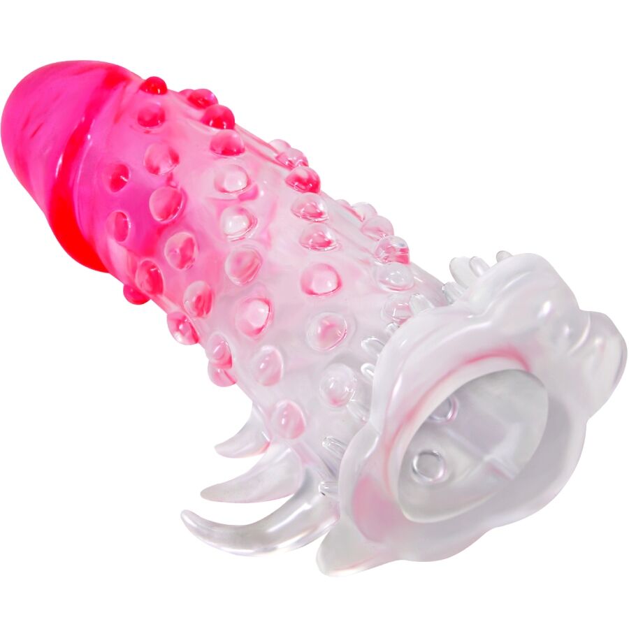 PRETTY LOVE - WILFORD REALISTISCHE VERGRÖSSERUNGSHÜLSE MIT GEPRÄGTEM PENIS ROSA – Bild 2