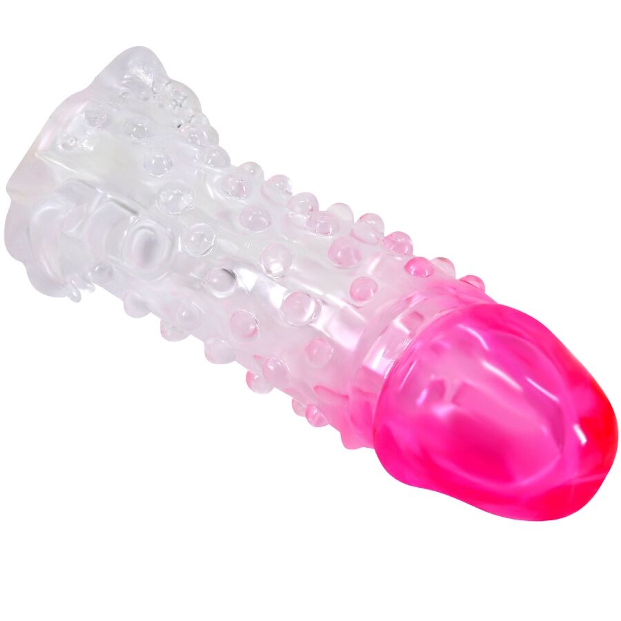 PRETTY LOVE - WILFORD REALISTISCHE VERGRÖSSERUNGSHÜLSE MIT GEPRÄGTEM PENIS ROSA – Bild 3