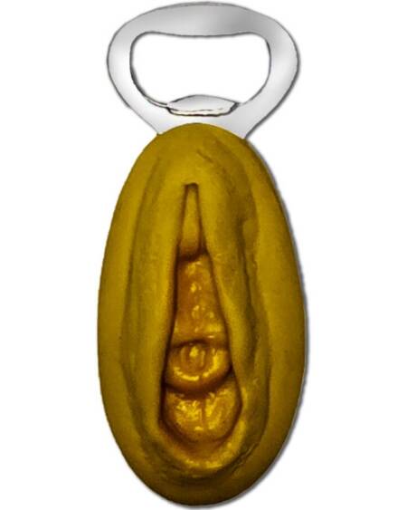 DIABLO PICANTE – SILBERNER ÖFFNER MIT GOLDENER VAGINAFORM