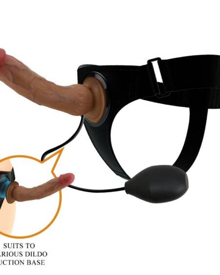 PRETTY LOVE - KYTON UNIVERSAL HARNESS SLIP MIT SQUIRTING DILDO 19 CM MULATO