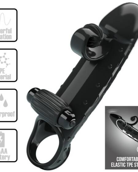 ROMANCE - VIBRIERENDE PENISHÜLLE SCHWARZ