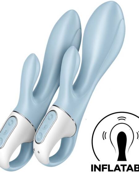 SATISFYER - AIR PUMP BUNNY 1 AUFBLASBARER KANINCHENVIBRATOR BLAU