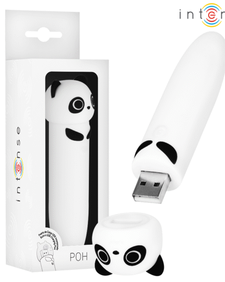 INTENSE - POH PANDA VIBRIERENDER BULLET, USB WIEDERAUFLADBAR, 10 X 2,2 CM