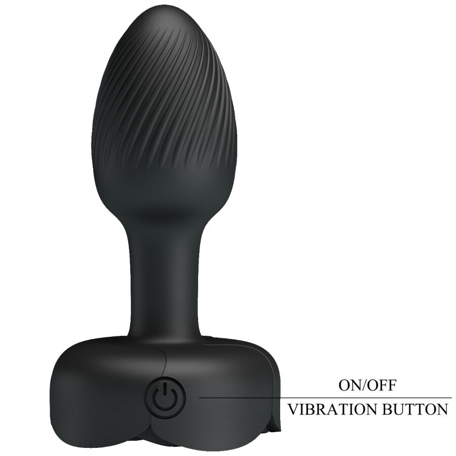 PRETTY LOVE - OLMAN ANAL PLUG MIT LED LICHT SCHWARZ 8,8 CM – Bild 8