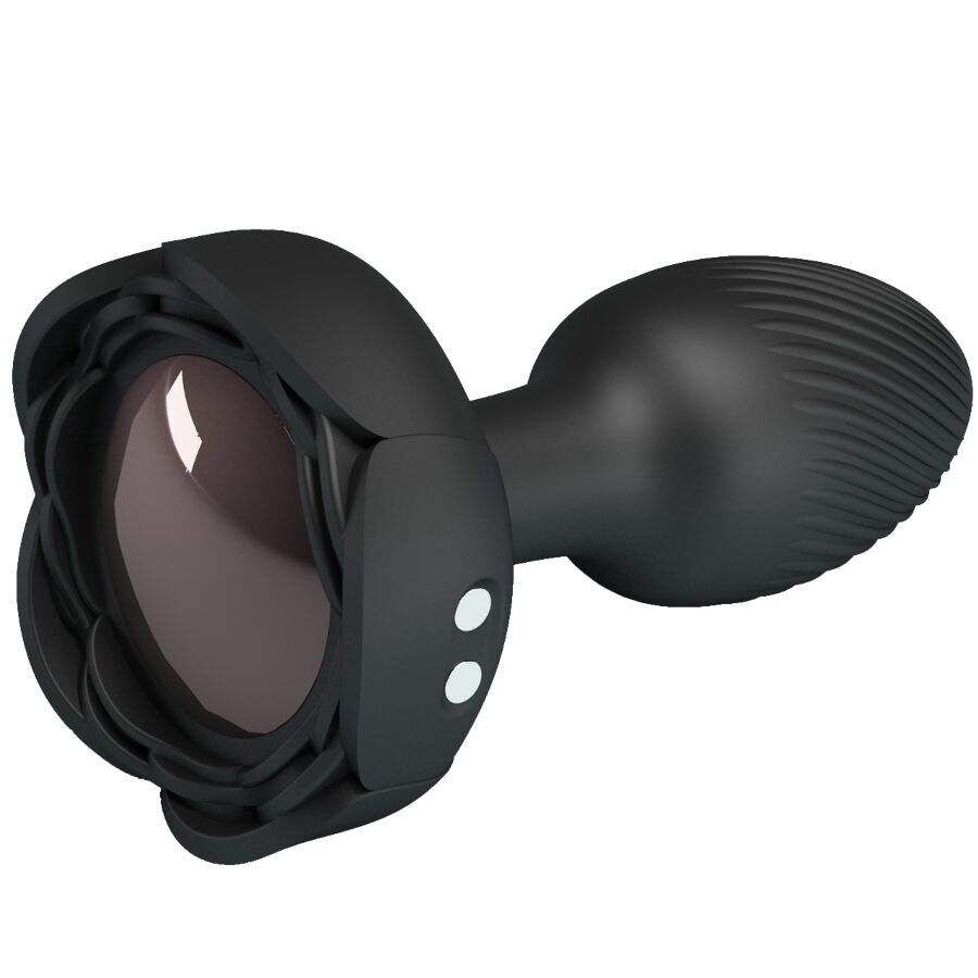 PRETTY LOVE - OLMAN ANAL PLUG MIT LED LICHT SCHWARZ 8,8 CM – Bild 2