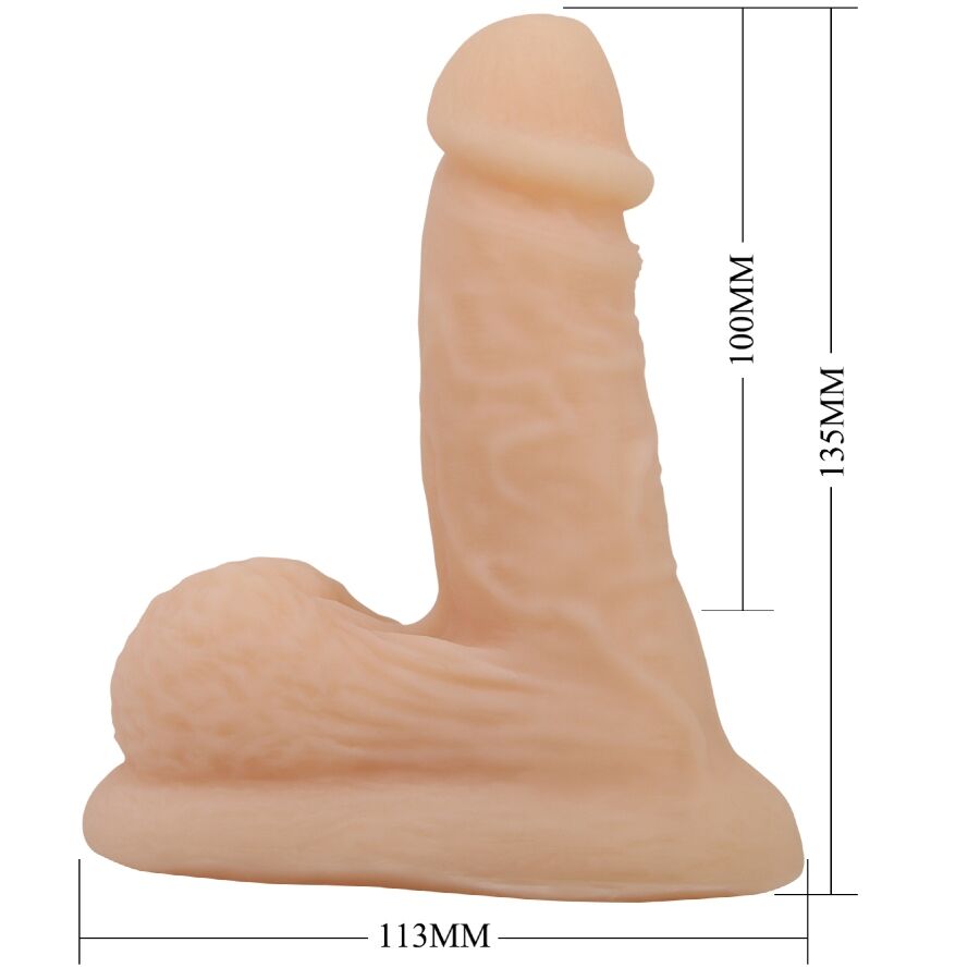 PRETTY LOVE - WILDON ULTRA REALISTISCHER UND ELASTISCHER DILDO 10 CM NATUR – Bild 9