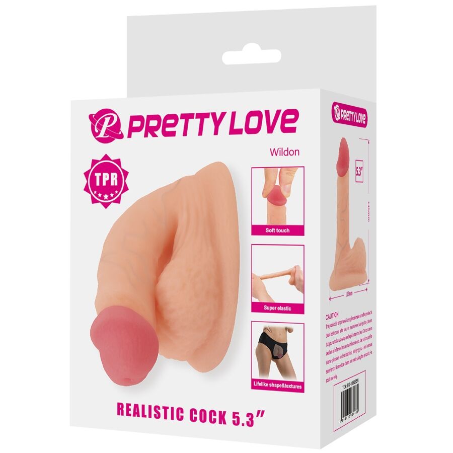 PRETTY LOVE - WILDON ULTRA REALISTISCHER UND ELASTISCHER DILDO 10 CM NATUR – Bild 10