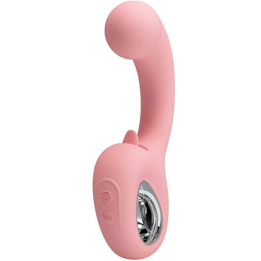 PRETTY LOVE - ERYNNYES G-SPOT VIBRATOR + KLITORIS-STIMULATOR 10 VIBRATIONEN ROSA – Bild 2