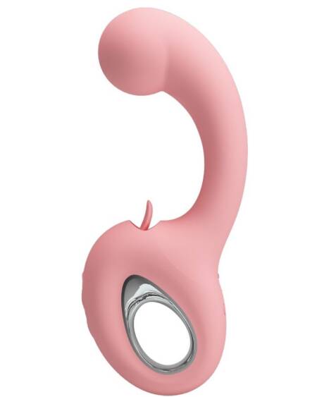 PRETTY LOVE - ERYNNYES G-SPOT VIBRATOR + KLITORIS-STIMULATOR 10 VIBRATIONEN ROSA
