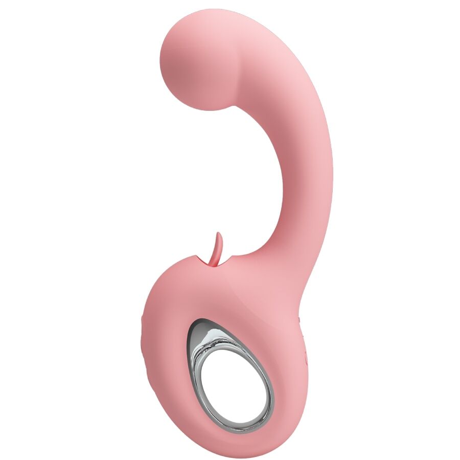 PRETTY LOVE - ERYNNYES G-SPOT VIBRATOR + KLITORIS-STIMULATOR 10 VIBRATIONEN ROSA