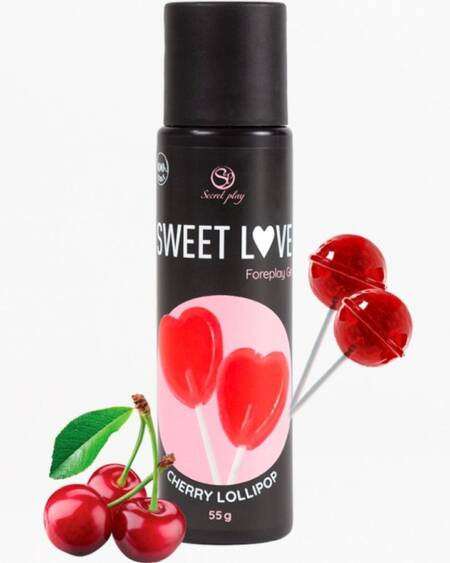 SECRETPLAY - KIRSCHE LOLLIPOP GEL SÜSSE LIEBE 60 ML