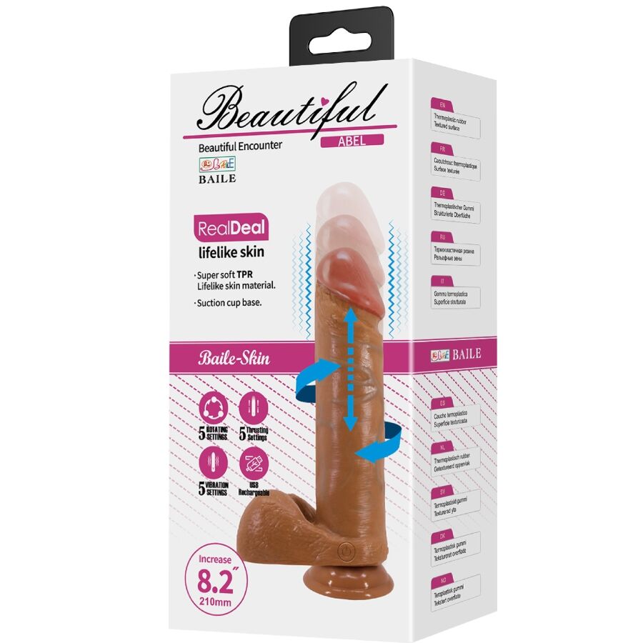 BAILE - ABEL REALISTISCHER DILDO 21 CM MULATTE – Bild 10