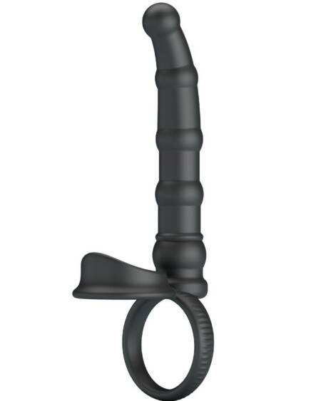 PRETTY LOVE - TATUM VIBRIERENDER PENISRING MIT STECKER 10 VIBRATIONEN SCHWARZ