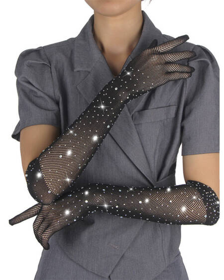 SUBBLIME - 957469SHINE TRANSPARENTE HANDSCHUHE SCHWARZ S/M