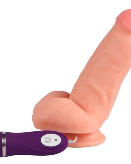 SHEQU - RED EAGLE VIBRATORDILDO MIT FERNBEDIENUNG 17 CM