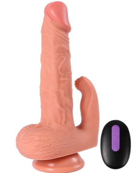 SHEQU - HAYDEN DILDO UND KLITORISSTIMULATOR MIT VIBRATION UND FERNBEDIENUNG 16 CM