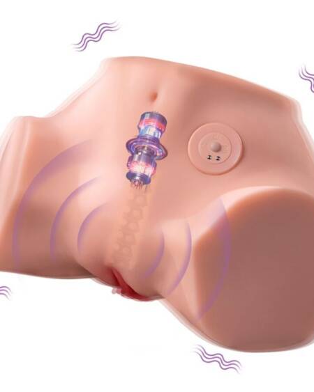 XISE - FENNIE SHAKING REALISTISCHER MULTIPOSITIONS-MASTURBATOR FÜR VAGINA UND ANUS MIT VIBRATION