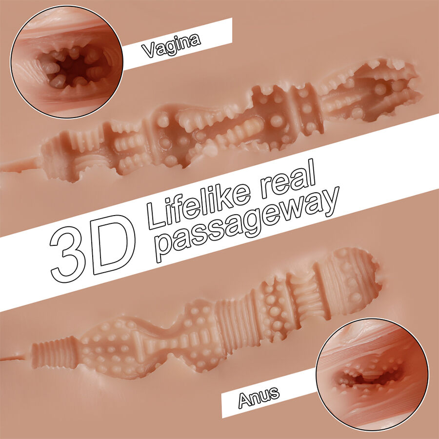 XISE - TRACY VIBRIERENDER REALISTISCHER MULTIPOSITIONS-MASTURBATOR FÜR VAGINA UND ANUS – Bild 13